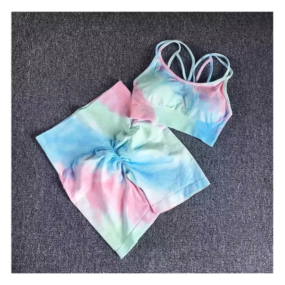 Tie-dye 2 Piece Gym Sets