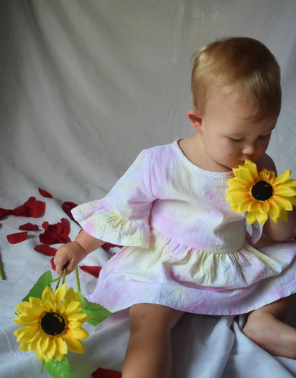 Tie-dye Ruffle Dress