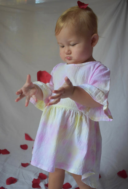 Tie-dye Ruffle Dress