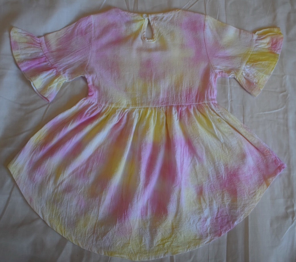 Tie-dye Ruffle Dress