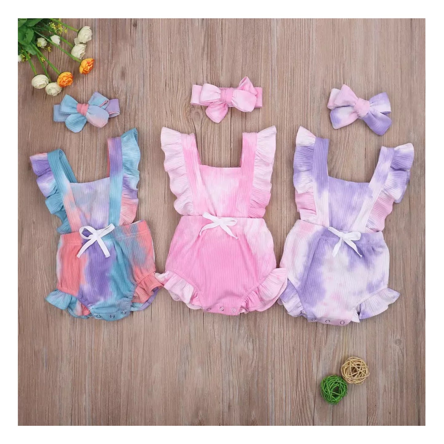 Baby Romper & Headband Set