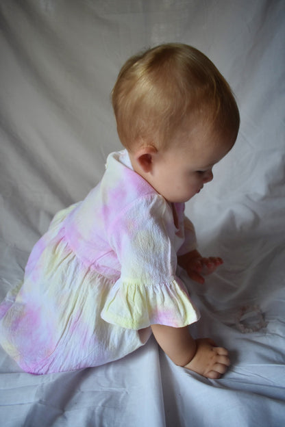 Tie-dye Ruffle Dress