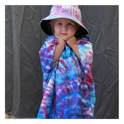 Kid’s Tie-dye Hooded Towels