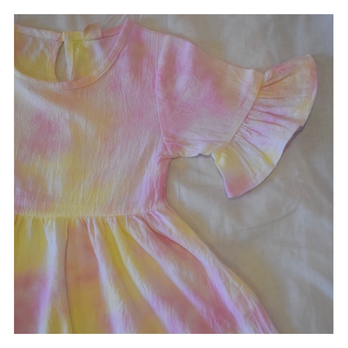 Tie-dye Ruffle Dress