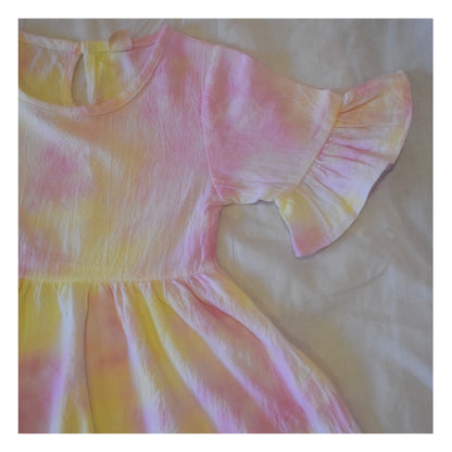 Tie-dye Ruffle Dress